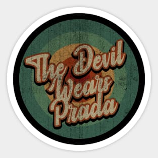 Circle Retro Vintage The Devil Wears Prada Sticker